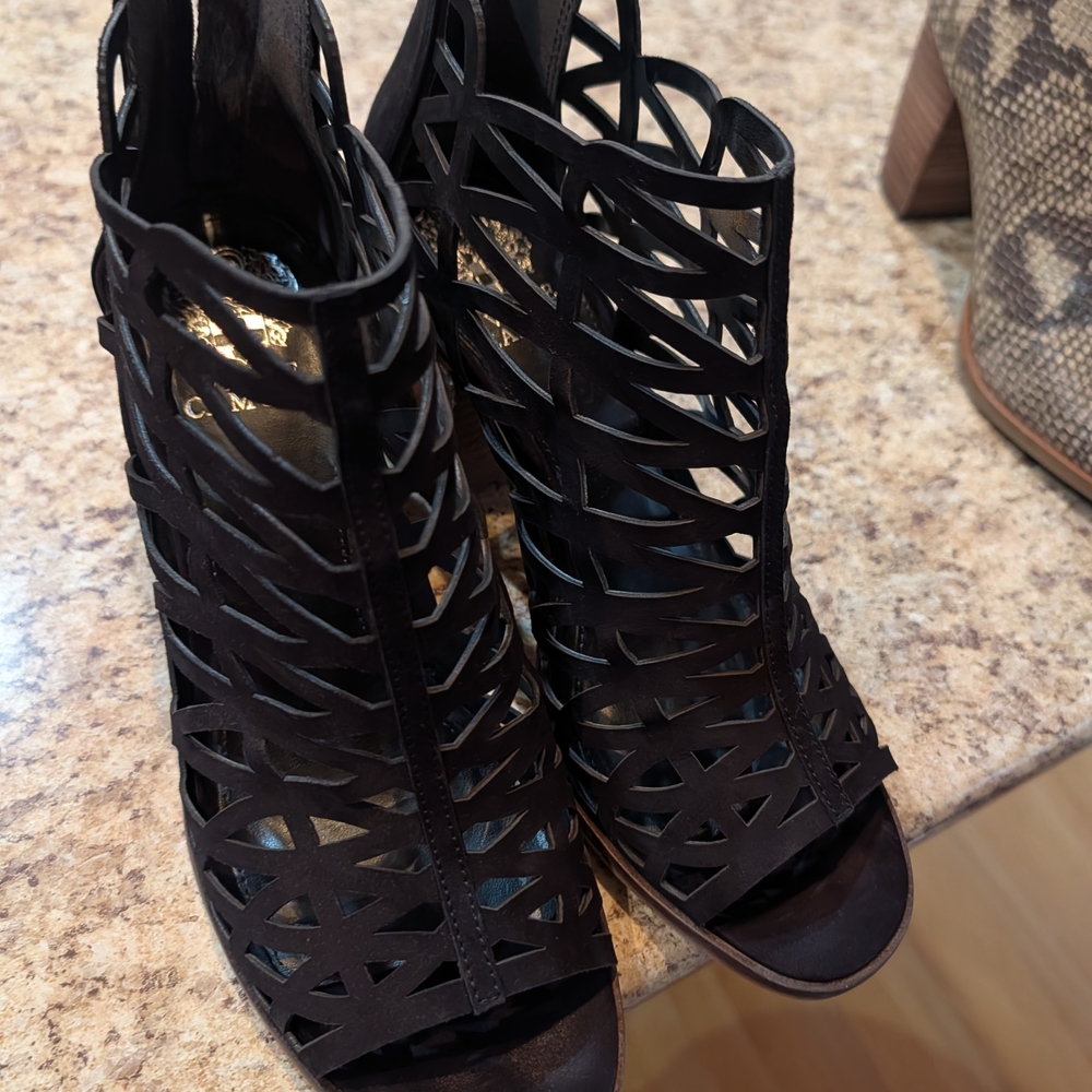 Vince Camuto Black Cutout Heels